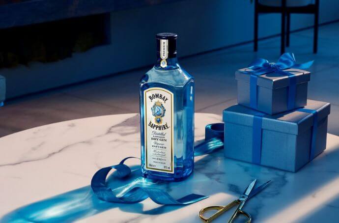 BOMBAY SAPPHIRE LONDON DRY GIN butelka prezent